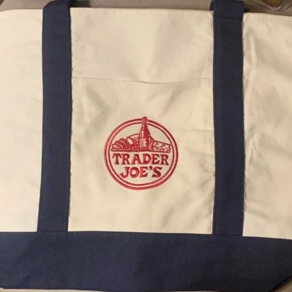 Trader Joe’s Canvas Tote Bag NEW Reusable Eco Bag Grocery Bag - NWT - Picture 3 of 9